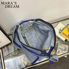 Mara's Dream Women Messenger Bag Denim Shoulder Crossbody Tote