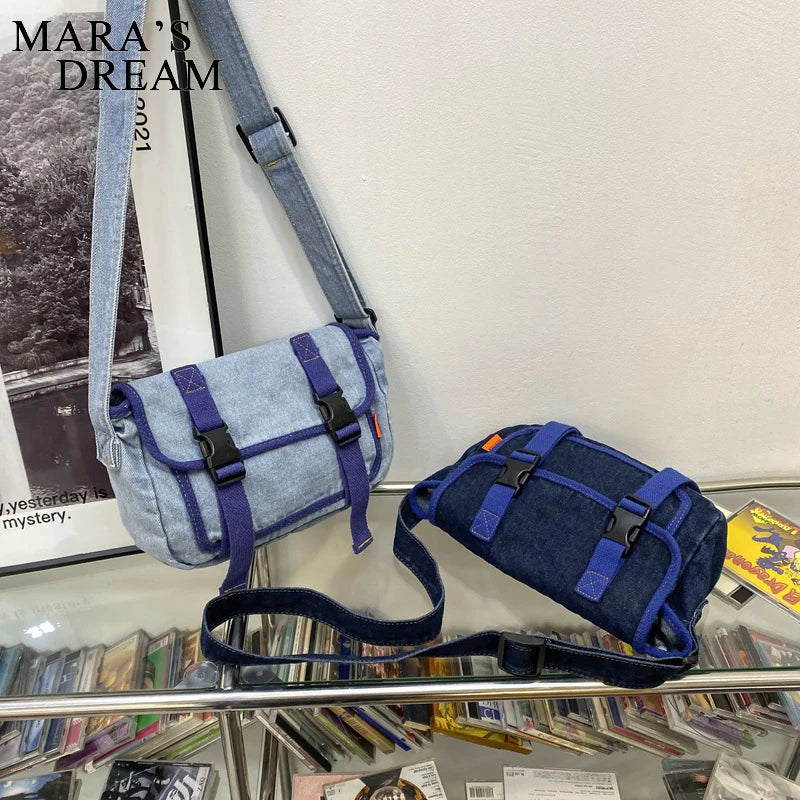 Mara's Dream Women Messenger Bag Denim Shoulder Crossbody Tote