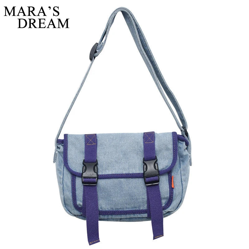 Mara's Dream Women Messenger Bag Denim Shoulder Crossbody Tote