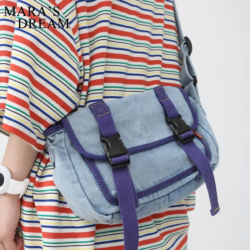 Mara's Dream Women Messenger Bag Denim Shoulder Crossbody Tote