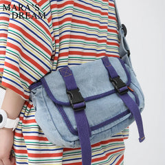 Mara's Dream Women Messenger Bag Denim Shoulder Crossbody Tote
