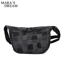 Mara's Dream Denim Shoulder Bag Canvas Unisex Handbag