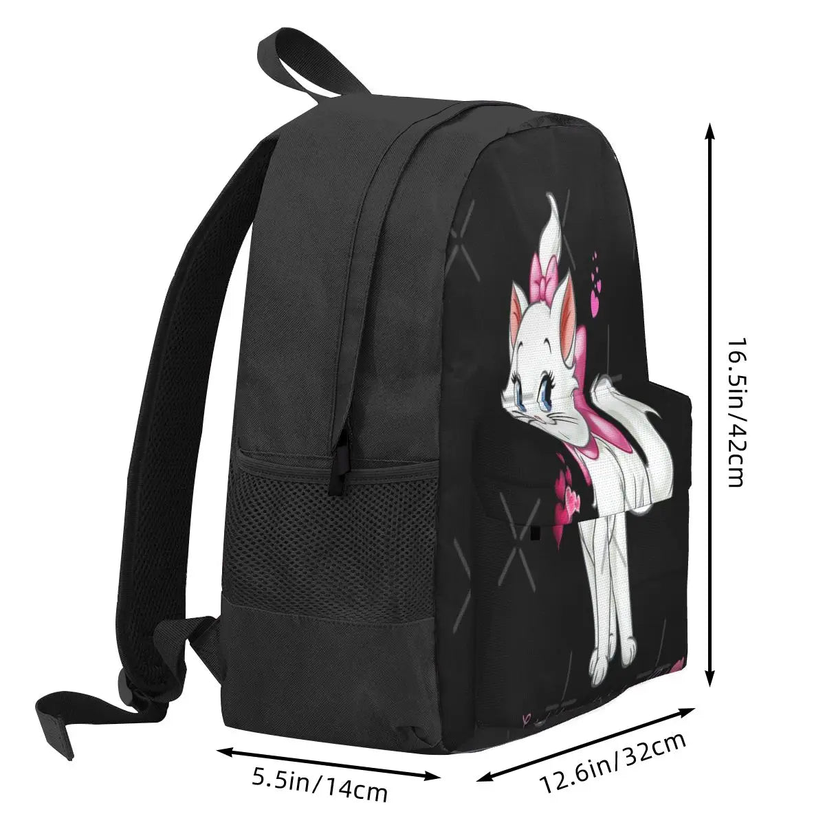 Marie Cat Backpacks Men Women Your Name