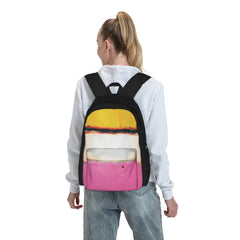 Rothko Center Yellow Backpacks Men's Backpacks Bags For Women