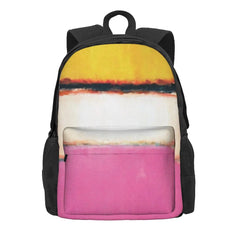 Rothko Center Yellow Backpacks Men's Backpacks Bags For Women
