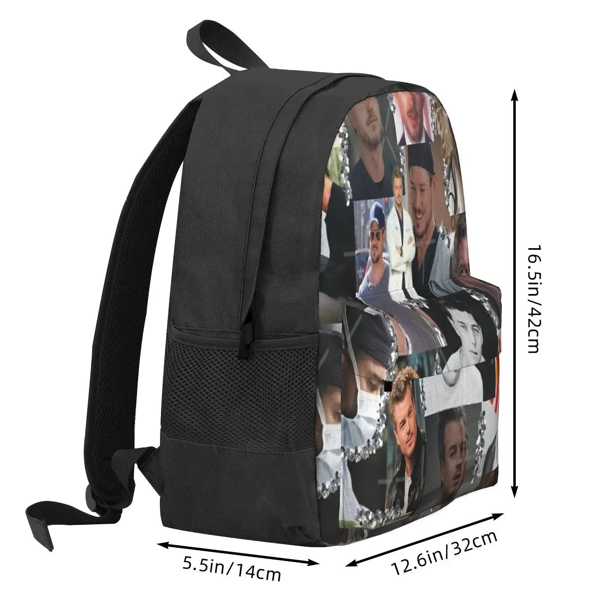 Mark Sloan Collage Backpacks Men's Backpacks Bags For Women Manga Eco Friendly