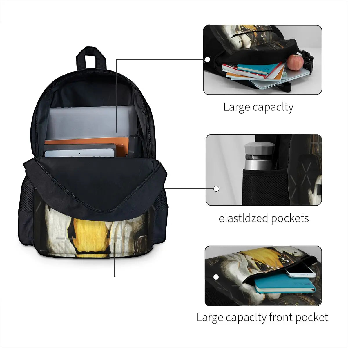 Marshmallows And Ghost Stories 1 Backpacks Men's Backpacks Bags For Women Bags