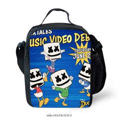 Marshmello Insulated Lunch Bag For Students Boy Children
