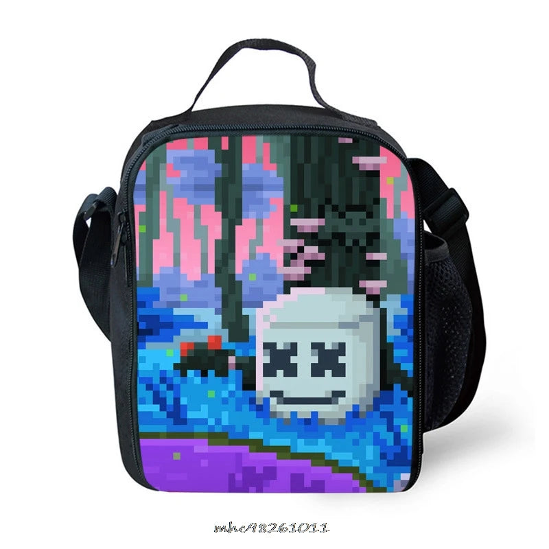 Marshmello Insulated Lunch Bag For Students Boy Children