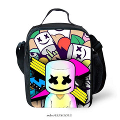 Marshmello Insulated Lunch Bag For Students Boy Children