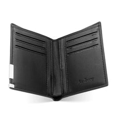 Masonic Man Leather Wallet Pursuit Of Knowledge Cover Billfold Slim
