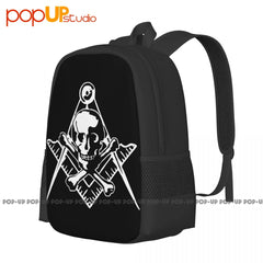 Masonic Skull Crossed Bones Master Mason Shriner Backpack