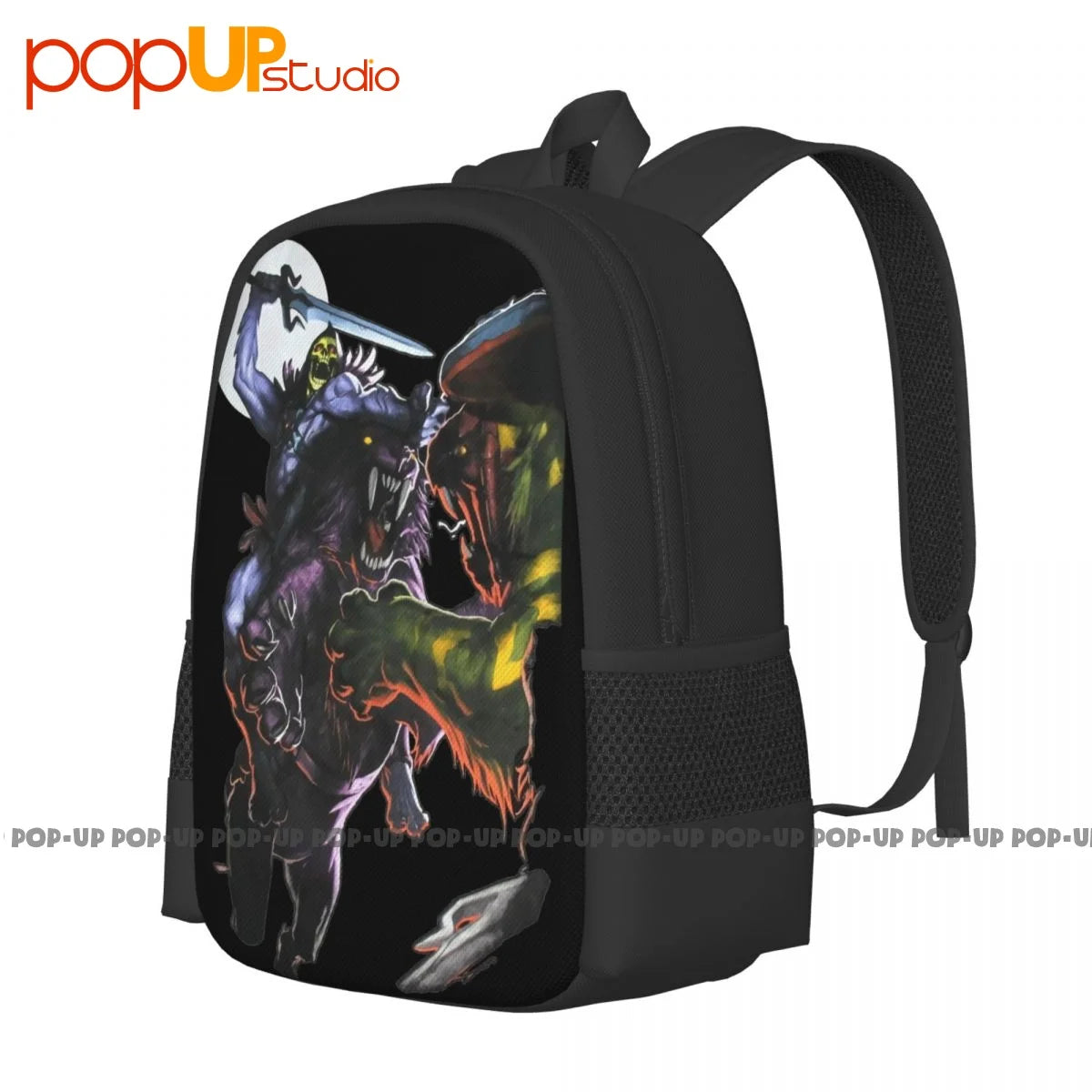 Skeletor Riding Panthor Cartoon Backpack Large Capacity