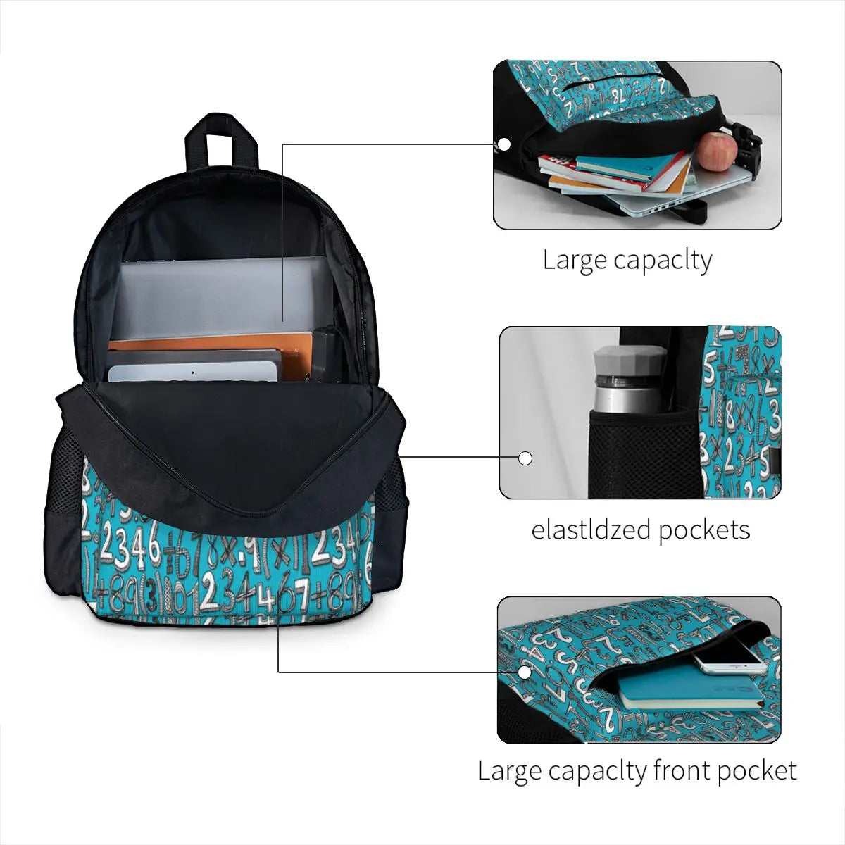 Math Doodle Backpacks Men's Backpacks Bags For Women