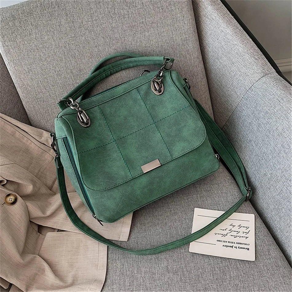 Matte Ladies Handbag Scrub Women's Shoulder Crossbody Bag Large Capacity