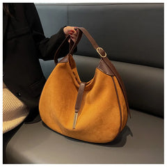 Matte Leather Shoulder Bag Winter Women Handbag Large Capacity Crossbody Bags