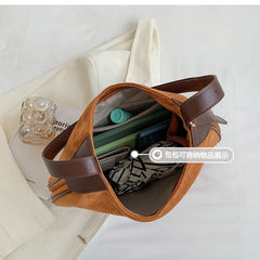 Matte Leather Shoulder Bag Winter Women Handbag Large Capacity Crossbody Bags