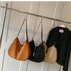Matte Leather Shoulder Bag Winter Women Handbag Large Capacity Crossbody Bags