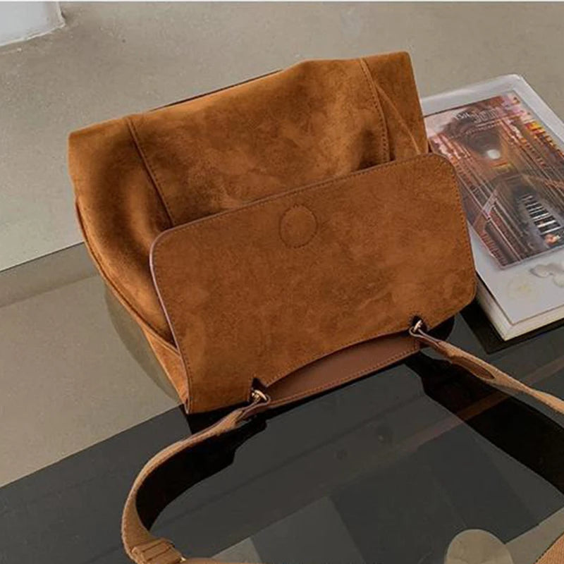 Vintage PU Leather Shoulder Crossbody Bag for Women