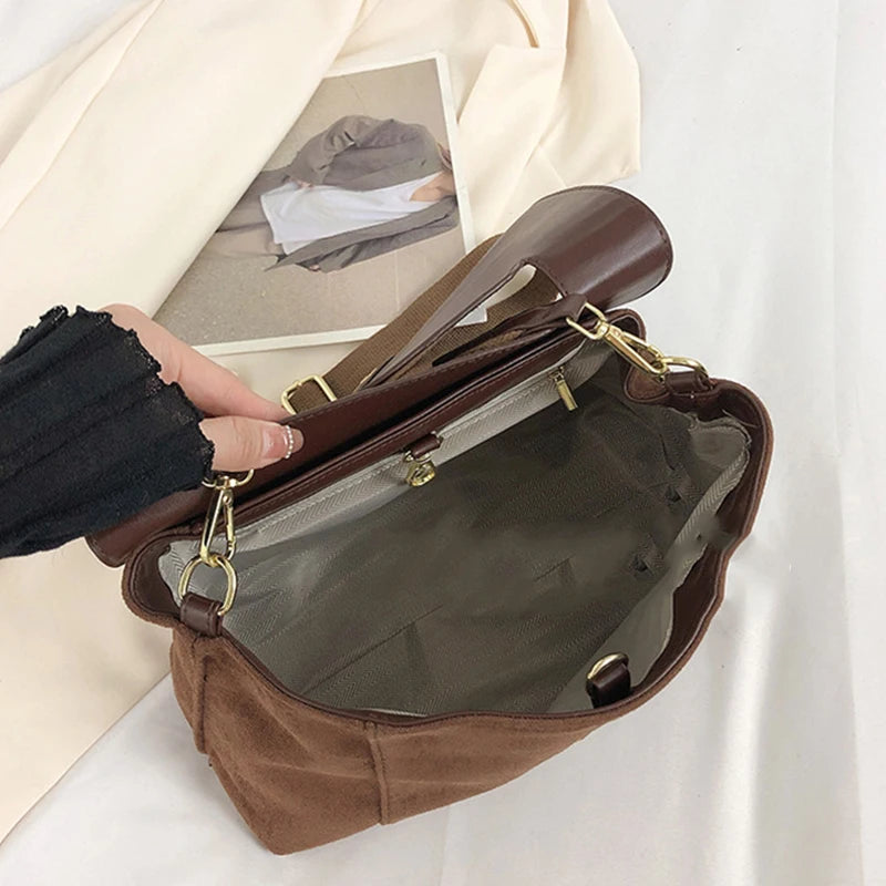 Matte PU Leather Flap Shoulder Messenger Bags For Women Large Capacity Crossbody