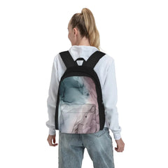 Mauve Blush & Stormy Backpacks Men's Women's Kpop Youth Bags