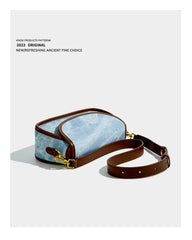 Maxdutti Casual Square Bag Women England Style Pu Leather Saddle Bag