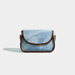 Maxdutti Casual Square Bag Women England Style Pu Leather Saddle Bag