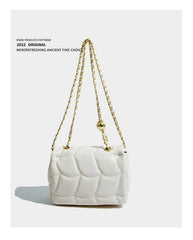 Maxdutti Rhomboid Bag French Style Retro Leather Casual Bag
