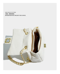 Maxdutti Rhomboid Bag French Style Retro Leather Casual Bag