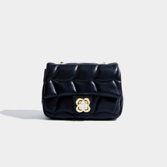 Maxdutti Rhomboid Bag French Style Retro Leather Casual Bag