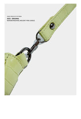 Maxdutti Crocodile Pattern Leather Casual Bag Women French Style