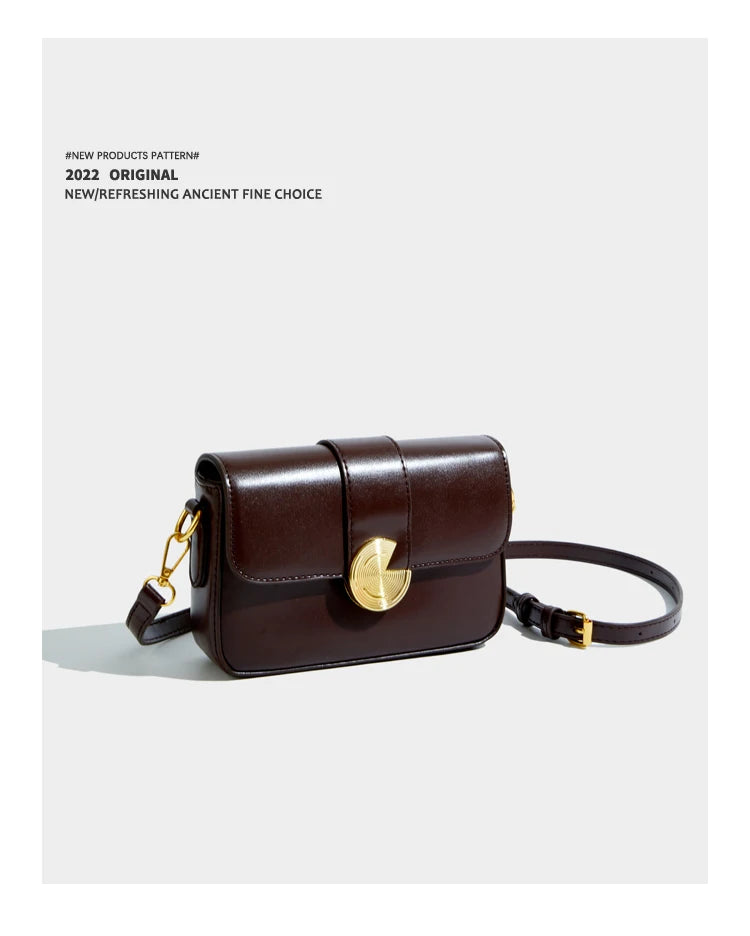 Maxdutti Shoulder Bag Vintage Buttons Square Bag