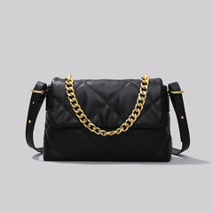 Maxdutti French Retro Shoulder Bag Chain Leather Single