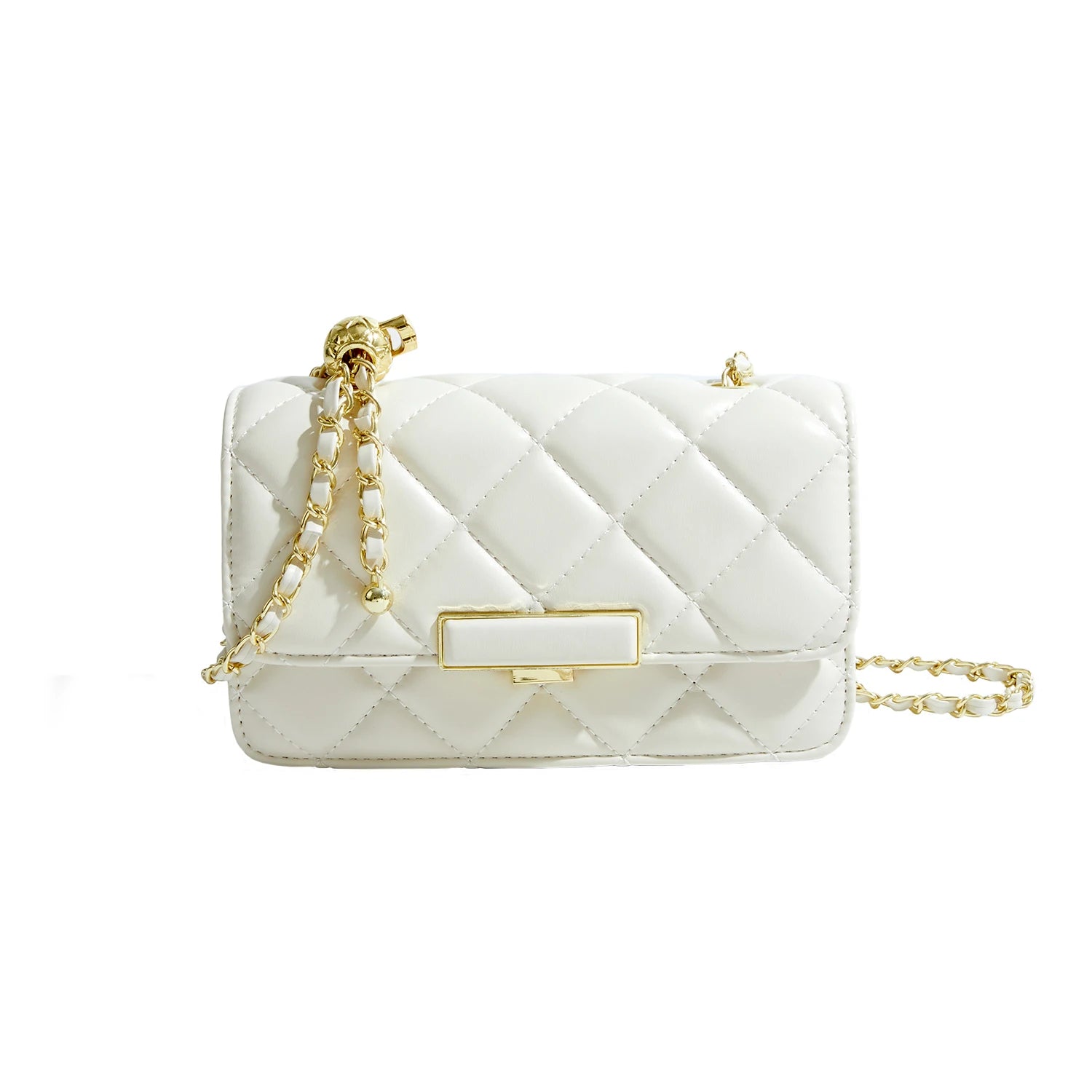 Maxdutti Ins Blogger Messenger Bag Women Retro Quilting Chain