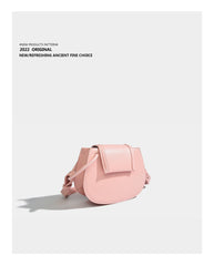 Maxdutti Leather Messenger Bag Women Candy Color