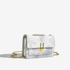 Maxdutti Vintage Chain Casual Messenger Bag Women Leather Square Bag