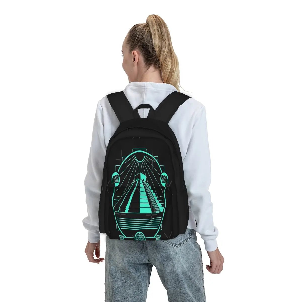 Mayan Emblem Backpacks Men's Backpacks Bags For Women Men