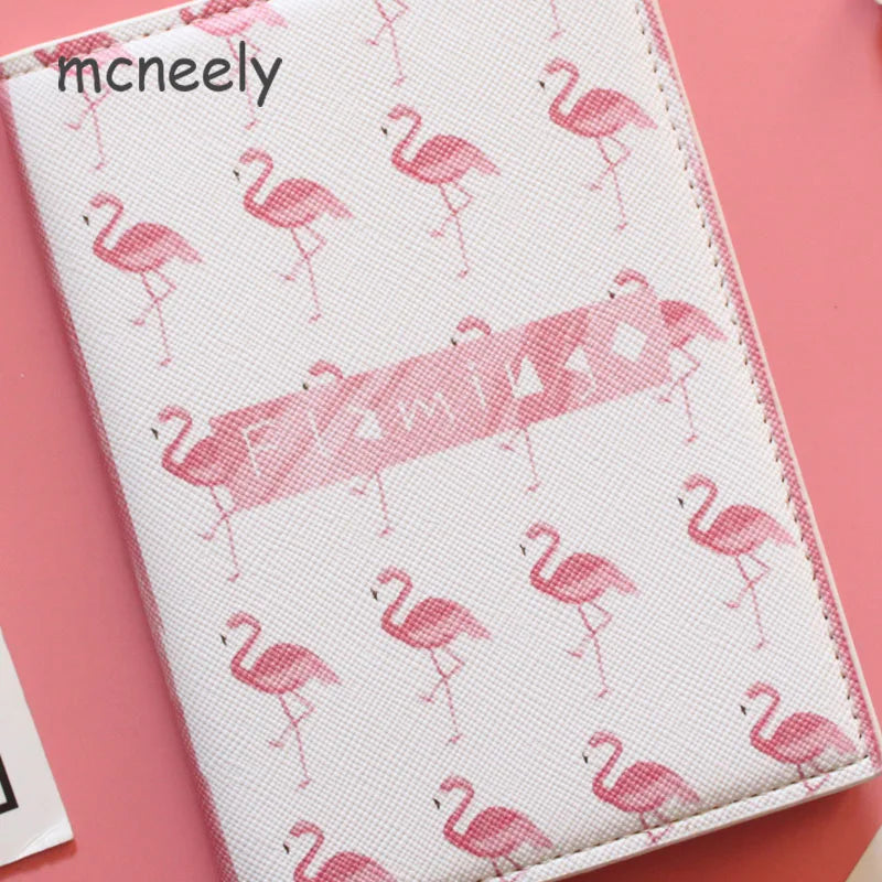 Flamingo Passport Cover Travel Holder Girls Case