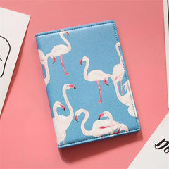 Flamingo Passport Cover Travel Holder Girls Case