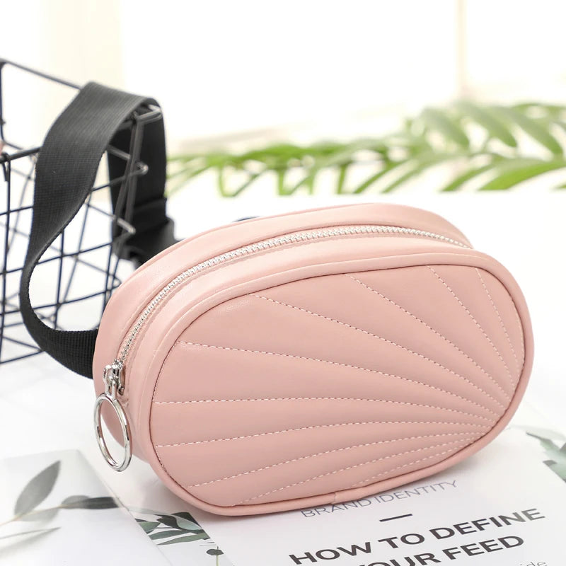 Medada Waist Bag Women PU Leather Fanny Pack Bags For Women
