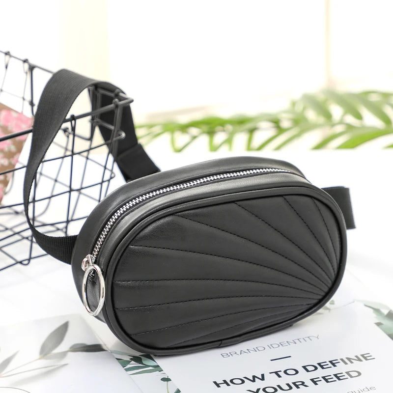 Medada Waist Bag Women PU Leather Fanny Pack Bags For Women