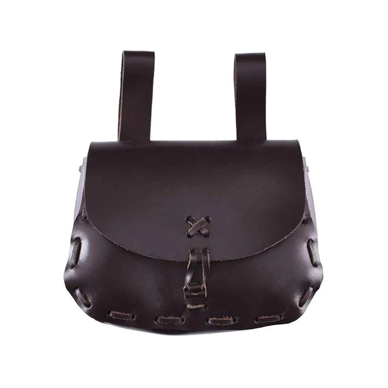Medieval Punk Retro Waist Bag Renaissance PU Leather Travel Wallet
