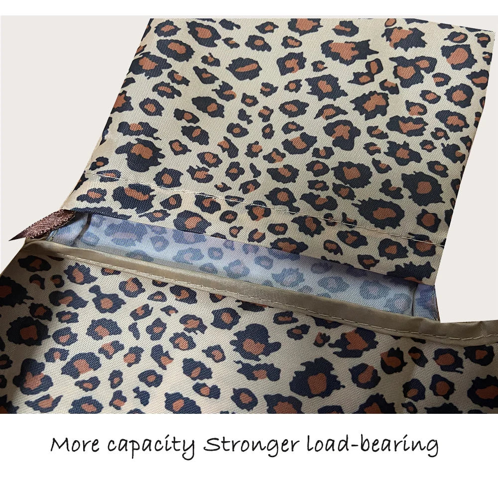 Large Foldable Shopping Bag Pockets Reusable Tote Eco-Bags