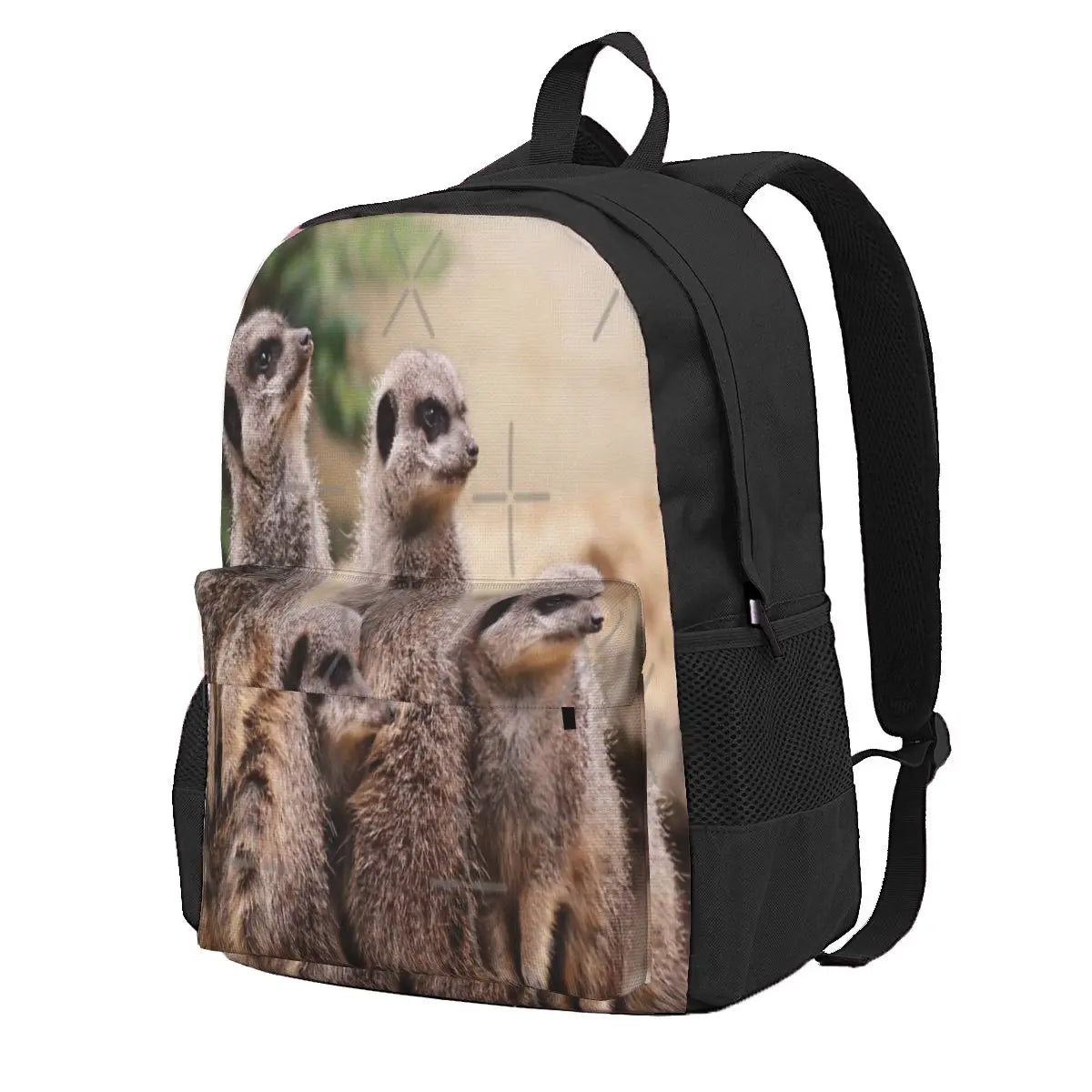 Meerkat Family Backpacks School Bags Men Women
