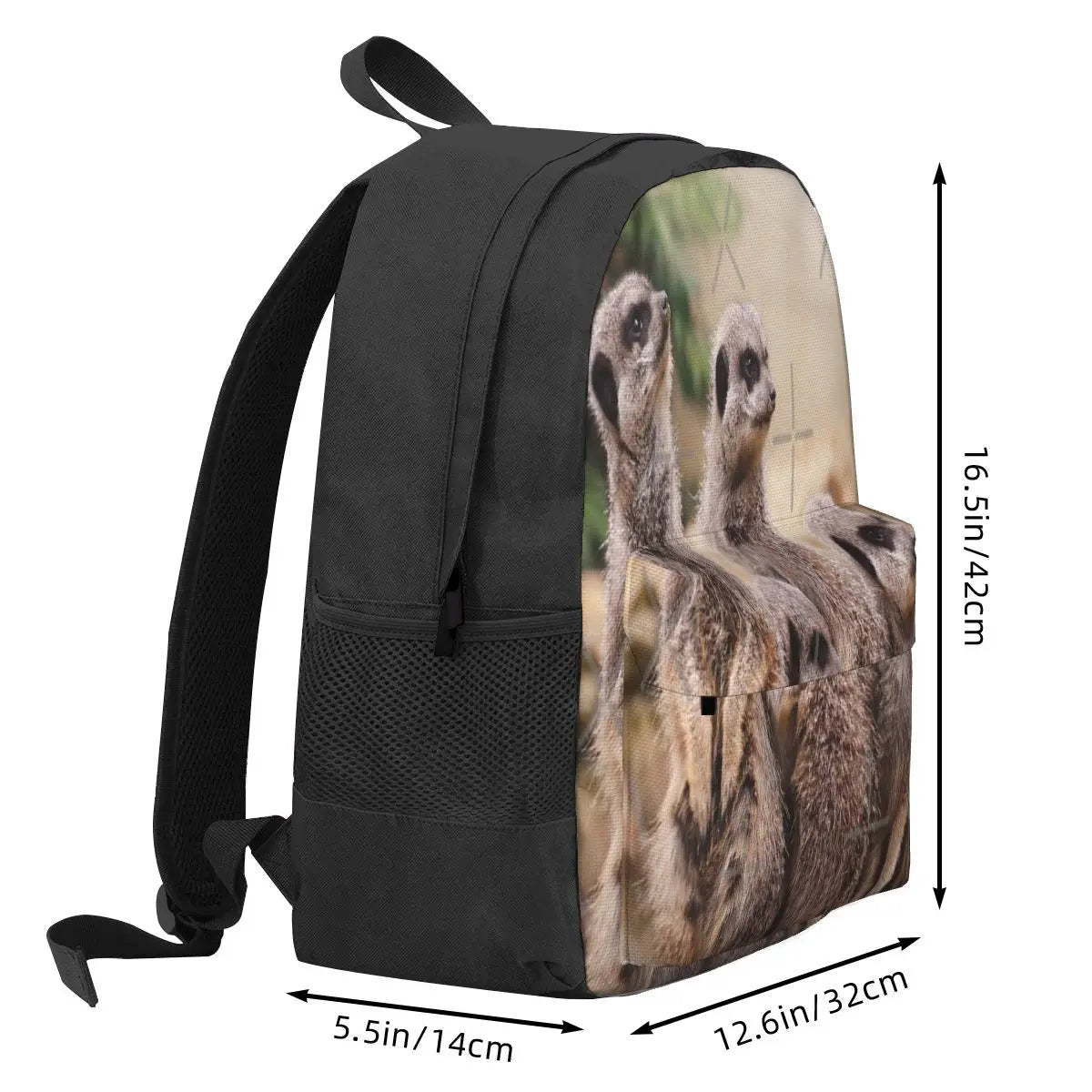 Meerkat Family Backpacks School Bags Men Women