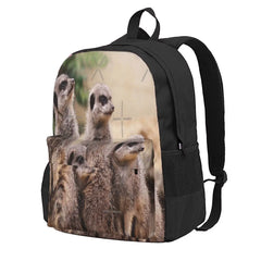 Meerkat Family Backpacks School Bags Men Women