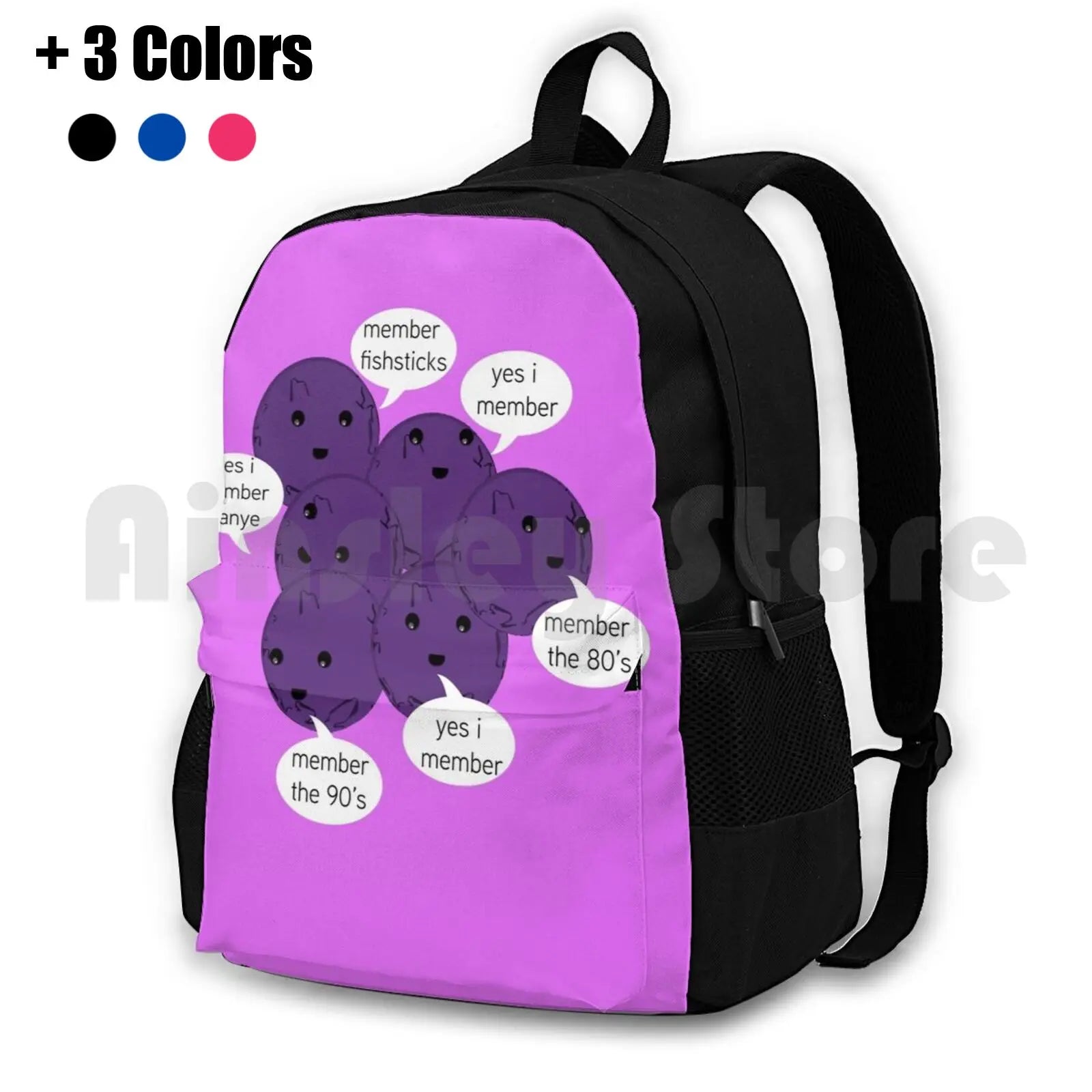 Blush Pink Outdoor Hiking Backpack Climbing Bag
