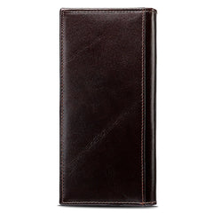 Men Cowhide Wallet Leather Purse Long Portmoney Billeteras Hombr