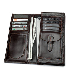 Men Cowhide Wallet Leather Purse Long Portmoney Billeteras Hombr