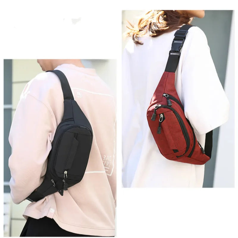 Men Women Waist Bag Sports Multi-functional Large Mobile Phone Bag